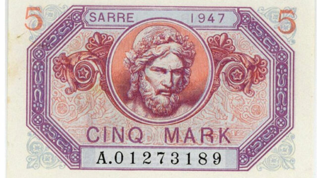 5 Mark Sarre type 1947