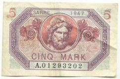 5 Mark Sarre type 1947