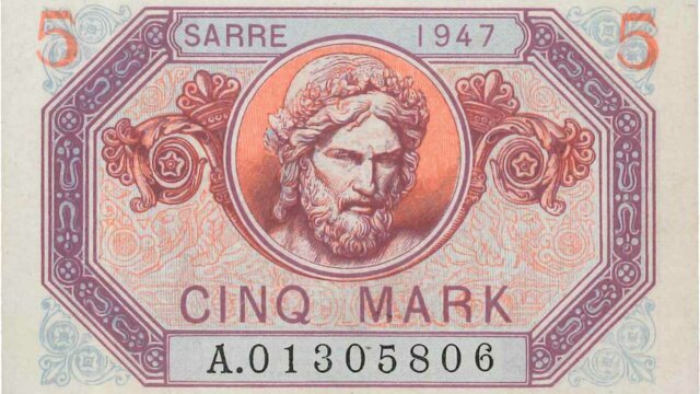 5 Mark Sarre type 1947