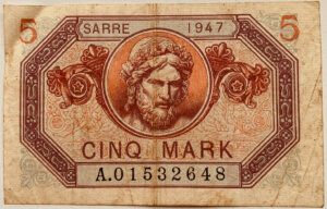 5 Mark Sarre type 1947