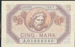 5 Mark Sarre type 1947