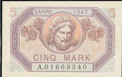 5 Mark Sarre type 1947