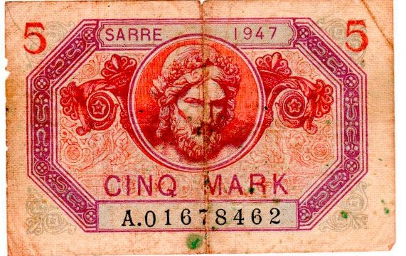 5 Mark Sarre type 1947