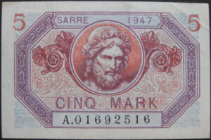 5 Mark Sarre type 1947