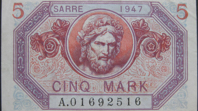 5 Mark Sarre type 1947