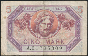 5 Mark Sarre type 1947