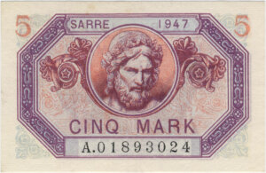 5 Mark Sarre type 1947