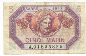 5 Mark Sarre type 1947