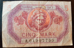 5 Mark Sarre type 1947