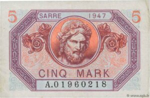 5 Mark Sarre type 1947