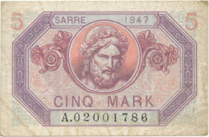 5 Mark Sarre type 1947