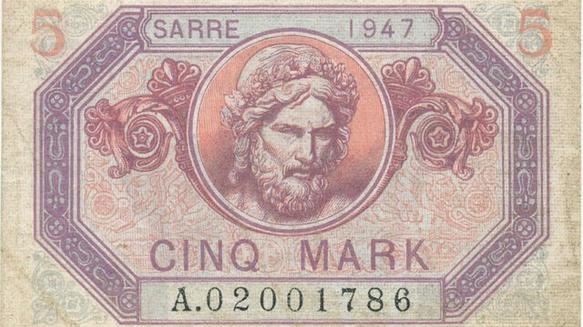 5 Mark Sarre type 1947