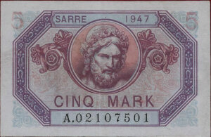 5 Mark Sarre type 1947