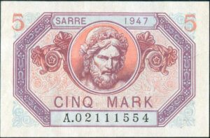 5 Mark Sarre type 1947