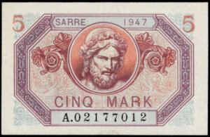 5 Mark Sarre type 1947