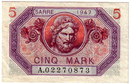 5 Mark Sarre type 1947