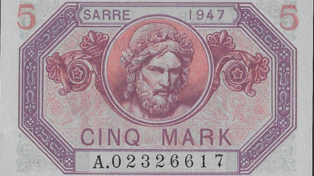 5 Mark Sarre type 1947