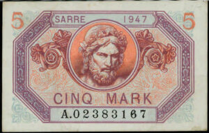 5 Mark Sarre type 1947