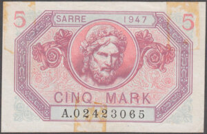 5 Mark Sarre type 1947