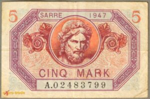 5 Mark Sarre type 1947