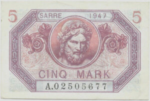 5 Mark Sarre type 1947