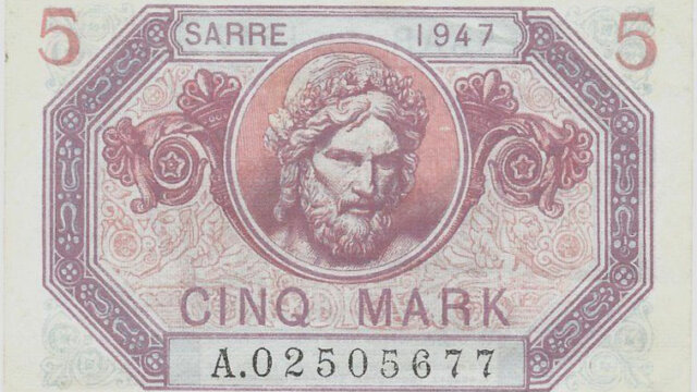 5 Mark Sarre type 1947