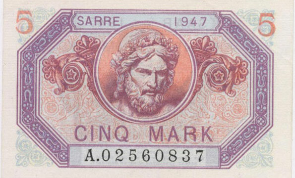 5 Mark Sarre type 1947