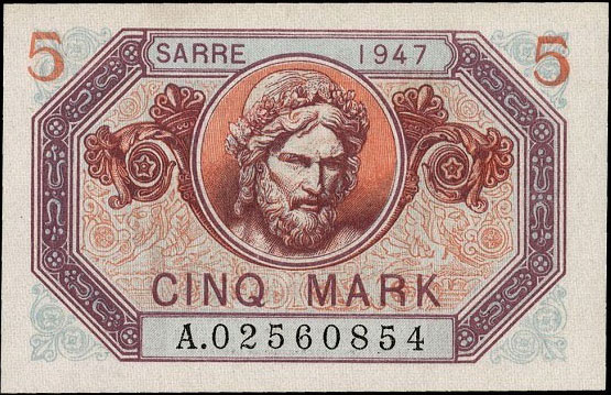 5 Mark Sarre type 1947