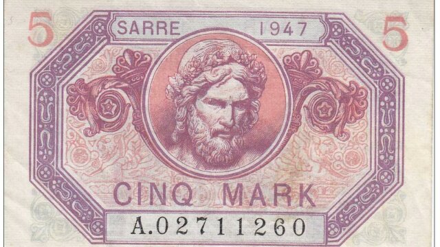 5 Mark Sarre type 1947