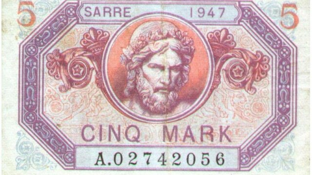 5 Mark Sarre type 1947