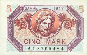 5 Mark Sarre type 1947