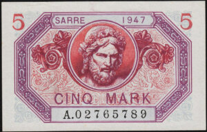 5 Mark Sarre type 1947