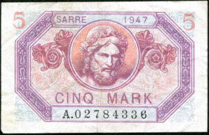 5 Mark Sarre type 1947