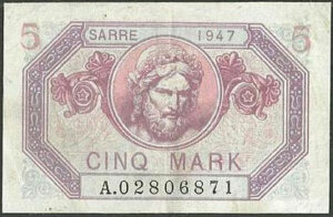 5 Mark Sarre type 1947