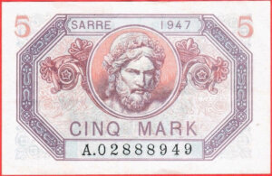 5 Mark Sarre type 1947