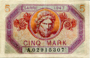 5 Mark Sarre type 1947