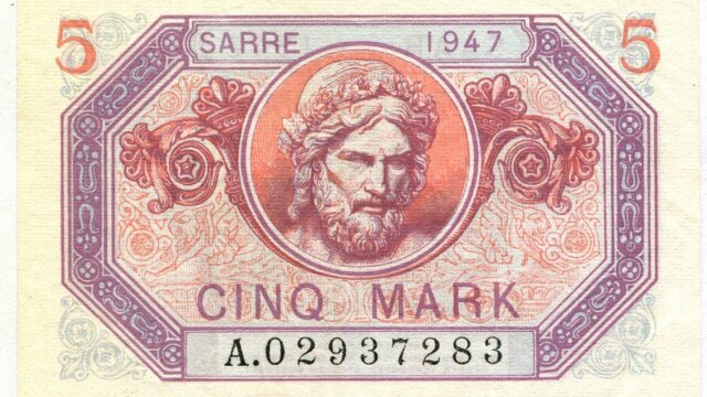 5 Mark Sarre type 1947