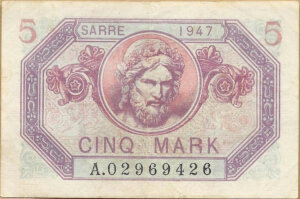 5 Mark Sarre type 1947