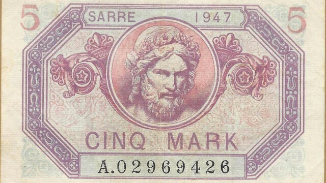 5 Mark Sarre type 1947