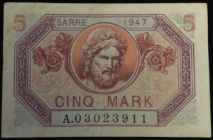 5 Mark Sarre type 1947