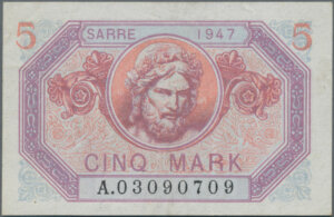 5 Mark Sarre type 1947