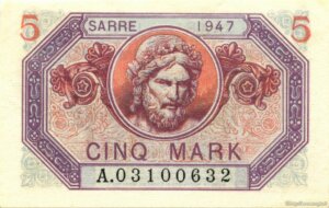 5 Mark Sarre type 1947