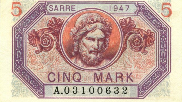 5 Mark Sarre type 1947