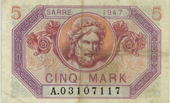 5 Mark Sarre type 1947