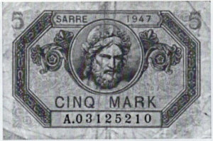 5 Mark Sarre type 1947