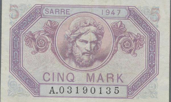 5 Mark Sarre type 1947