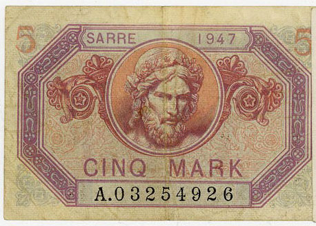 5 Mark Sarre type 1947