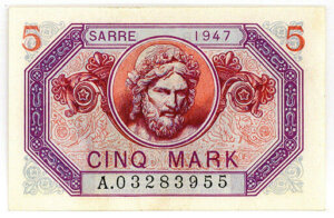 5 Mark Sarre type 1947