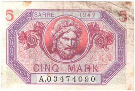 5 Mark Sarre type 1947