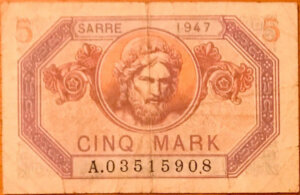 5 Mark Sarre type 1947